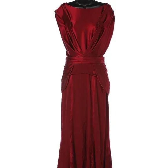 Pamella Roland Dresses | Pamella Roland Red Silk Gown | Color: Red | Size: 8 | Kitsboutique's Closet
